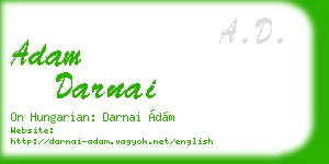 adam darnai business card